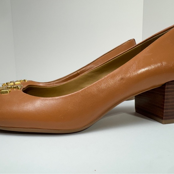 Tory Burch Tan Pumps with Stacked Heel size 7 - Picture 6 of 13